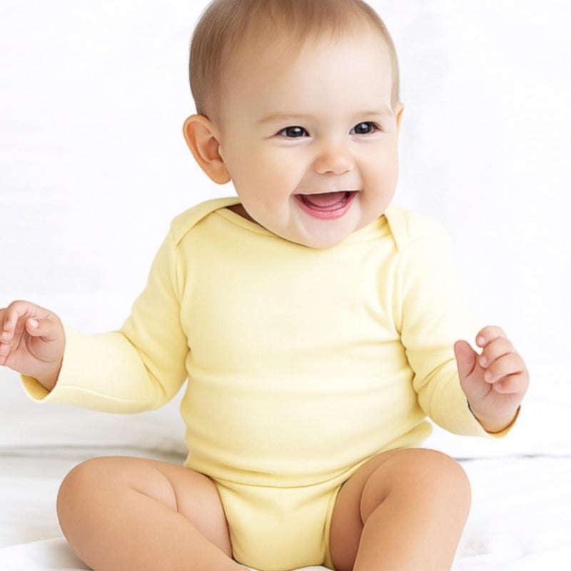 Butterblu Blake 10-Pack Long Sleeve Bodysuitsâ€‹ 100% Organic Cotton Baby Boy & Girls, Sunny Pink Rainbow, 3-6 Months - Image 3
