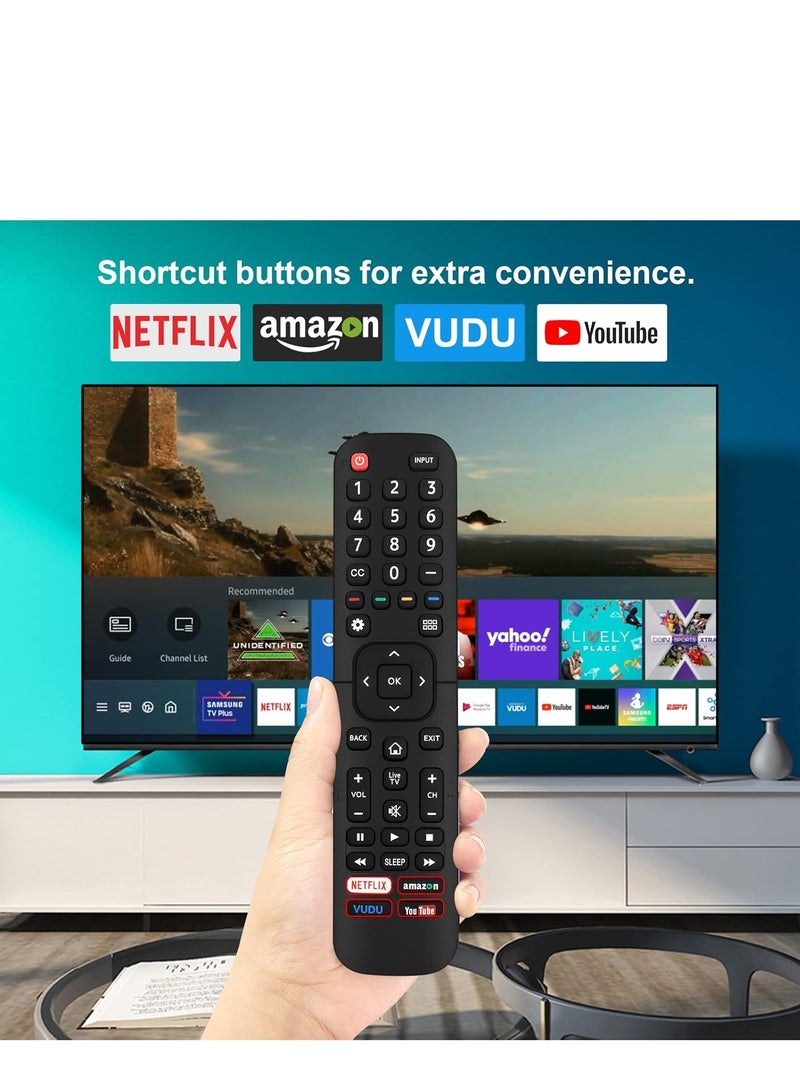 ELTRAZONE 2PCS EN2A27 Replacement Remote Control for Hisense 4K LED LCD UHD Smart TVs - Compatible with EN2A127H, EN2A27HT, EN2AN27H, EN2AS27H, EN2B27, EN2C27, EN2D27, EN2G27, EN33922A, EN33924HS, EN33925A – Includes Battery - Image 3