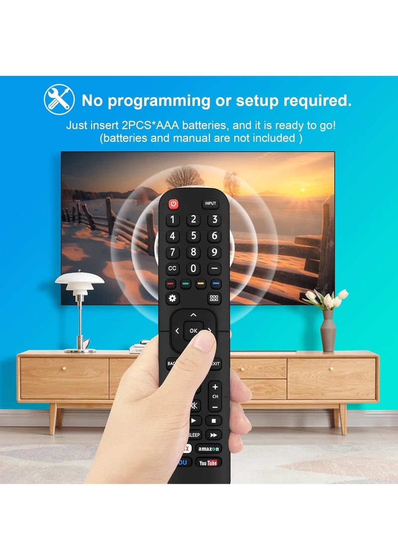 ELTRAZONE 2PCS EN2A27 Replacement Remote Control for Hisense 4K LED LCD UHD Smart TVs - Compatible with EN2A127H, EN2A27HT, EN2AN27H, EN2AS27H, EN2B27, EN2C27, EN2D27, EN2G27, EN33922A, EN33924HS, EN33925A – Includes Battery - Image 4