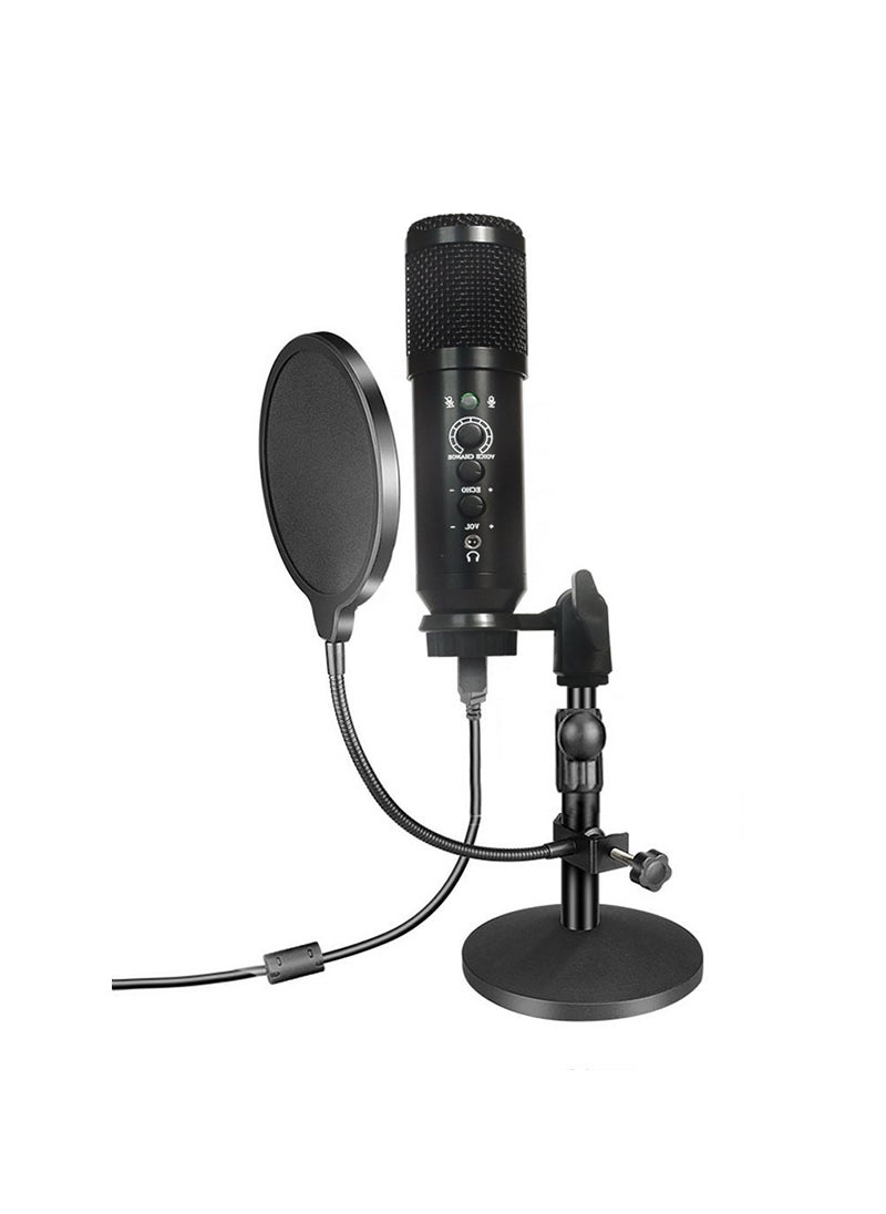 Sharpdo - Sharpdo Reverb Volume Adjustable Voice, Changing Design Microphone, Plug And Play USB Microphone, For Live Streaming&Gaming, With Blowout Net - Image 1