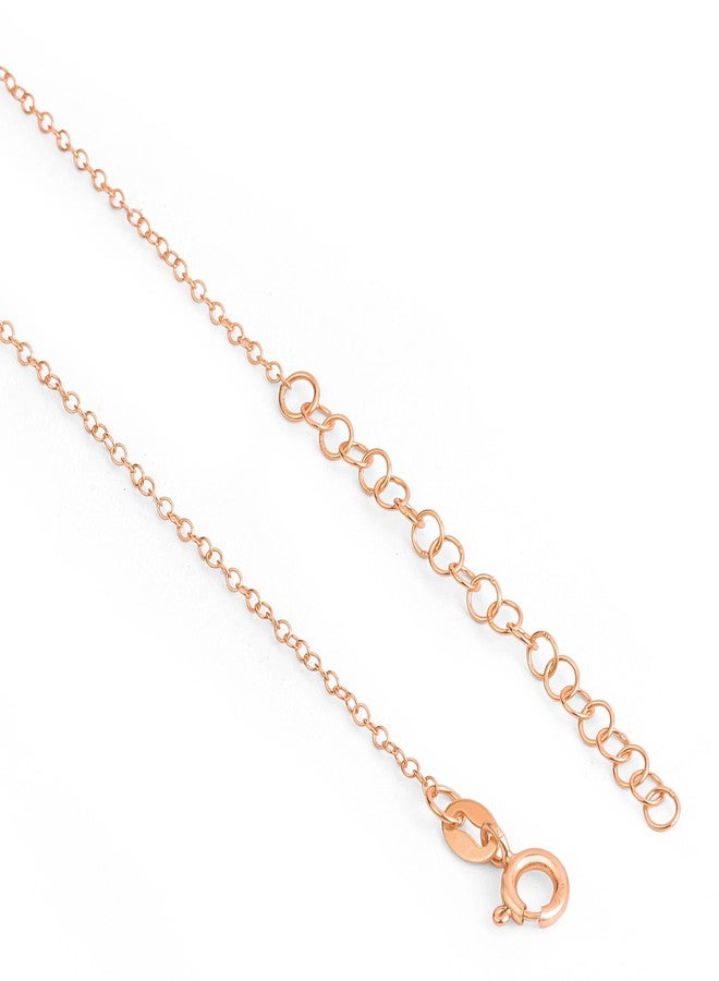 ZAVYA 925 Silver Minimal Solitaire Rose Gold Plated Mangalsutra | Gift for her, Gifts for Women | With Certificate of Authenticity and 925 Stamp - Image 4