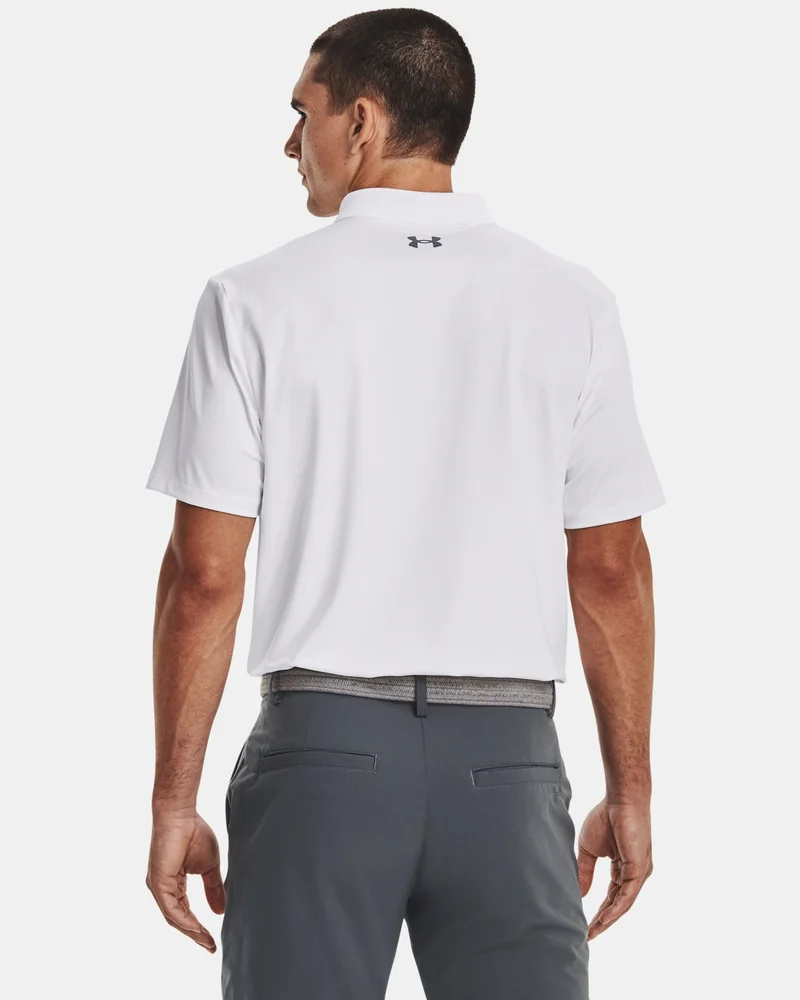 UNDER ARMOUR White Men's UA Performance 3.0 Polo Shirt for Men | Best Price UAE