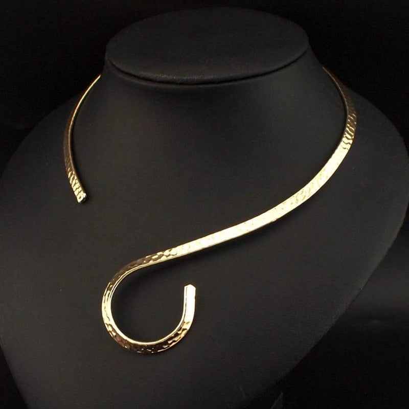 YAZILIND Women Chain Choker Collar Torque Statement Necklace Elegant Costume Jewellery - Image 3