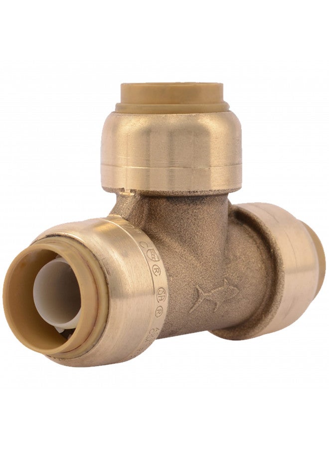 SharkBite شركبايت 1/2 بوصة تي، تركيب سباكة نحاسية بالضغط، أنبوب بكس، نحاس، سي بي في سي، بي-آر تي، إتش دي بي إي، يو362 إل إف إيه - Image 1