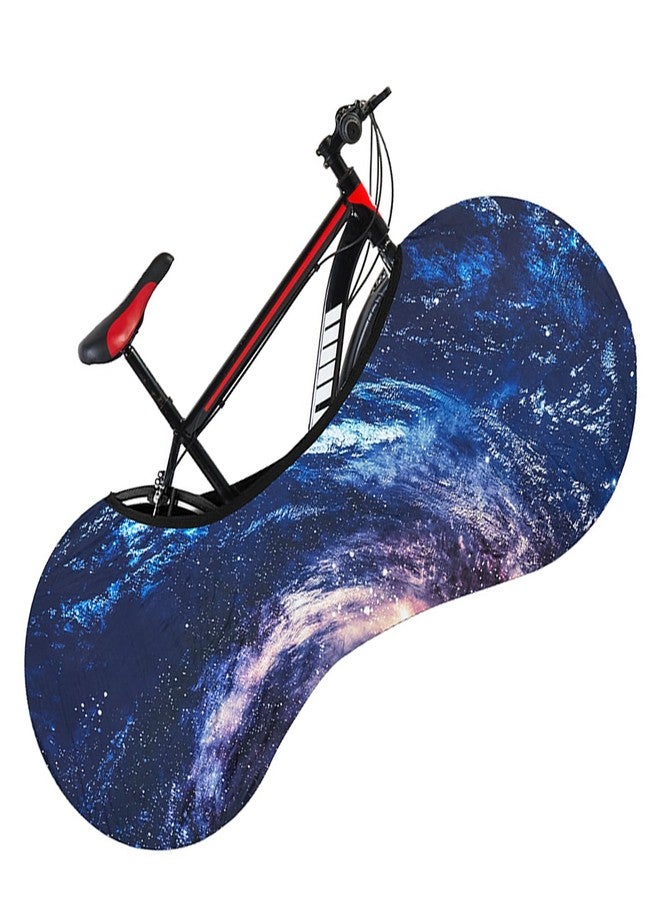 Bestookits Bike Wheel Covers for 22-27in Bicycles Wheels, Washable Stretchy Elastic Bike Tire Wheel Covers Dust-Proof for Indoor/Outdoor Use (Starry sky) - Image 1
