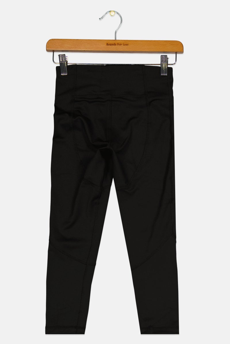 PUMA Kids Girl Brand Logo Training Leggings, Black  - Image 2