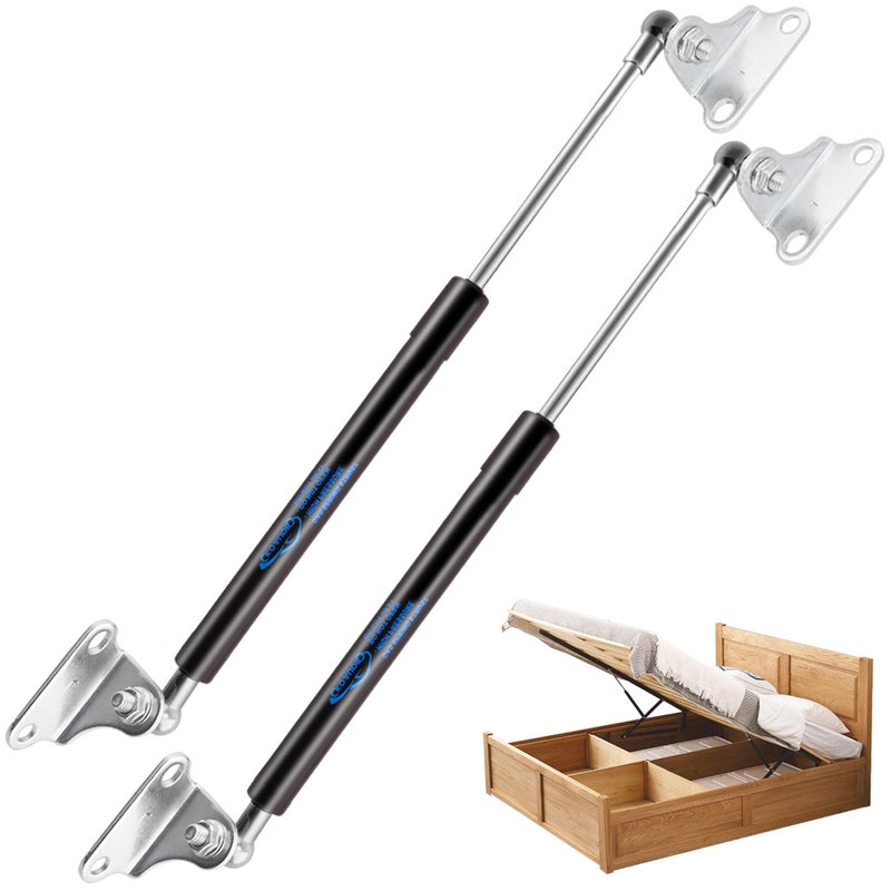 Koaudb 20in 150LB Gas Struts for Heavy Lid with L Mounting Bracket Gas Shocks Lift Lid Gas Cylinder for Cabinets Tool Box Camper RV HeavyDuty Floor Hatch Trap Door 2PcsSupport Weight 128165lb