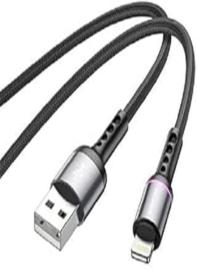 BOROFONE BOROFONE BU33 Color ring charging data cable for Lightning - Black