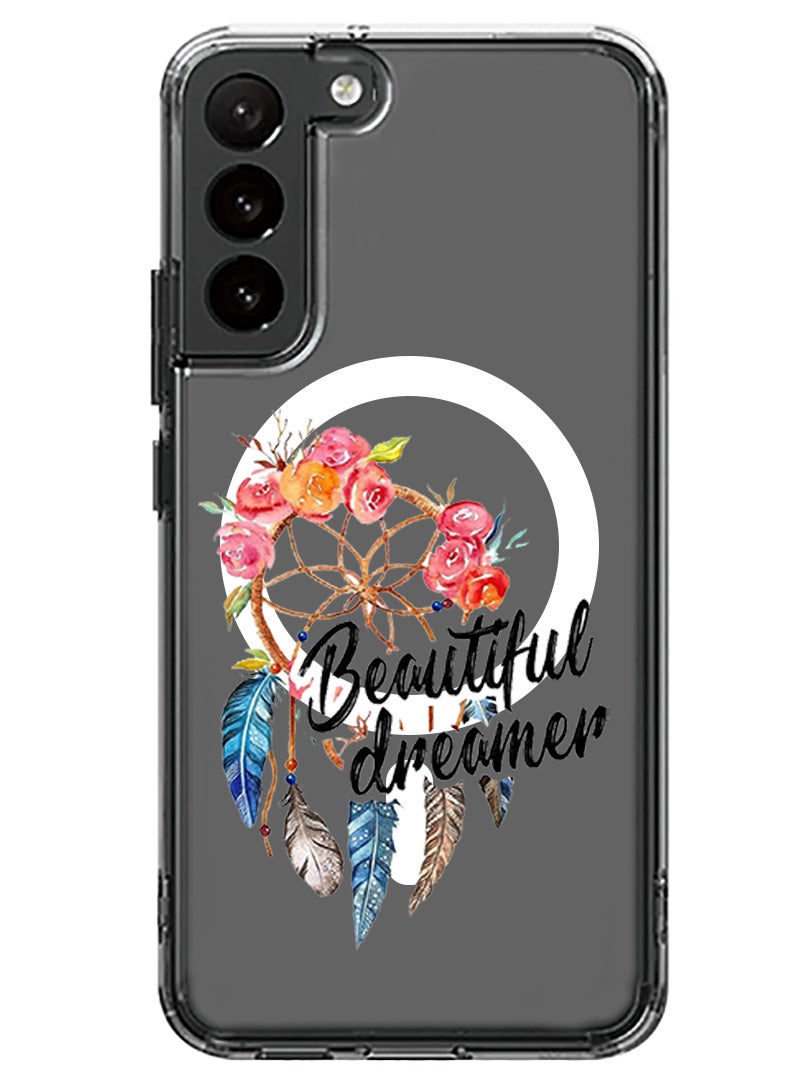 Theodor Magnetic Case for Samsung Galaxy S23 6.1-inch Compatible with MagSafe Wireless Charging, Shockproof Phone Bumper Cover Beautiful Dreamer copy - Image 1