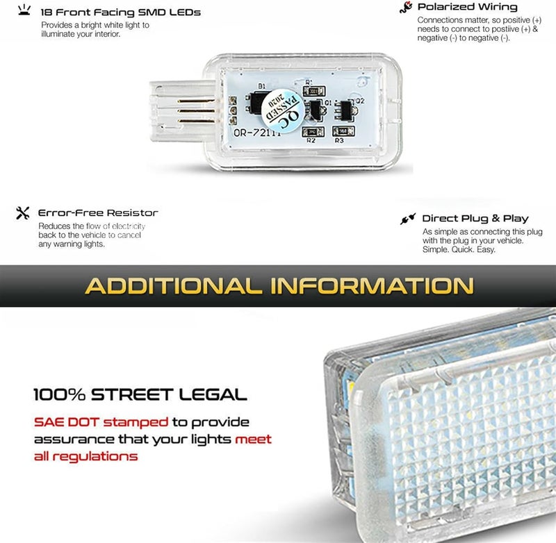 QASULER LED Footwell Light for Land Rover - Image 4