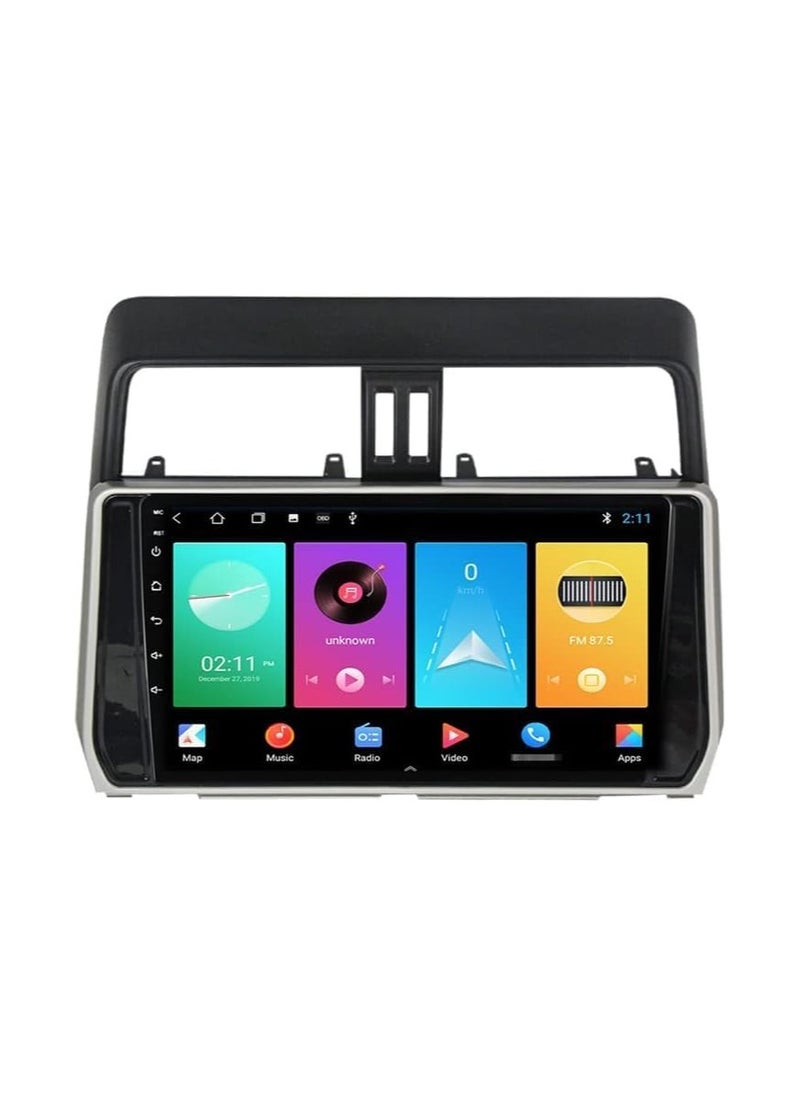 SHEZA STAR - Android Car Stereo for Toyota Prado 2018 2019 2020 6GB RAM 128GB ROM 10 Inch Support SIM Card, Apple Carplay, MirrorLink WiFi BT, IPS Touch Screen with AHD Camera Included - Image 1