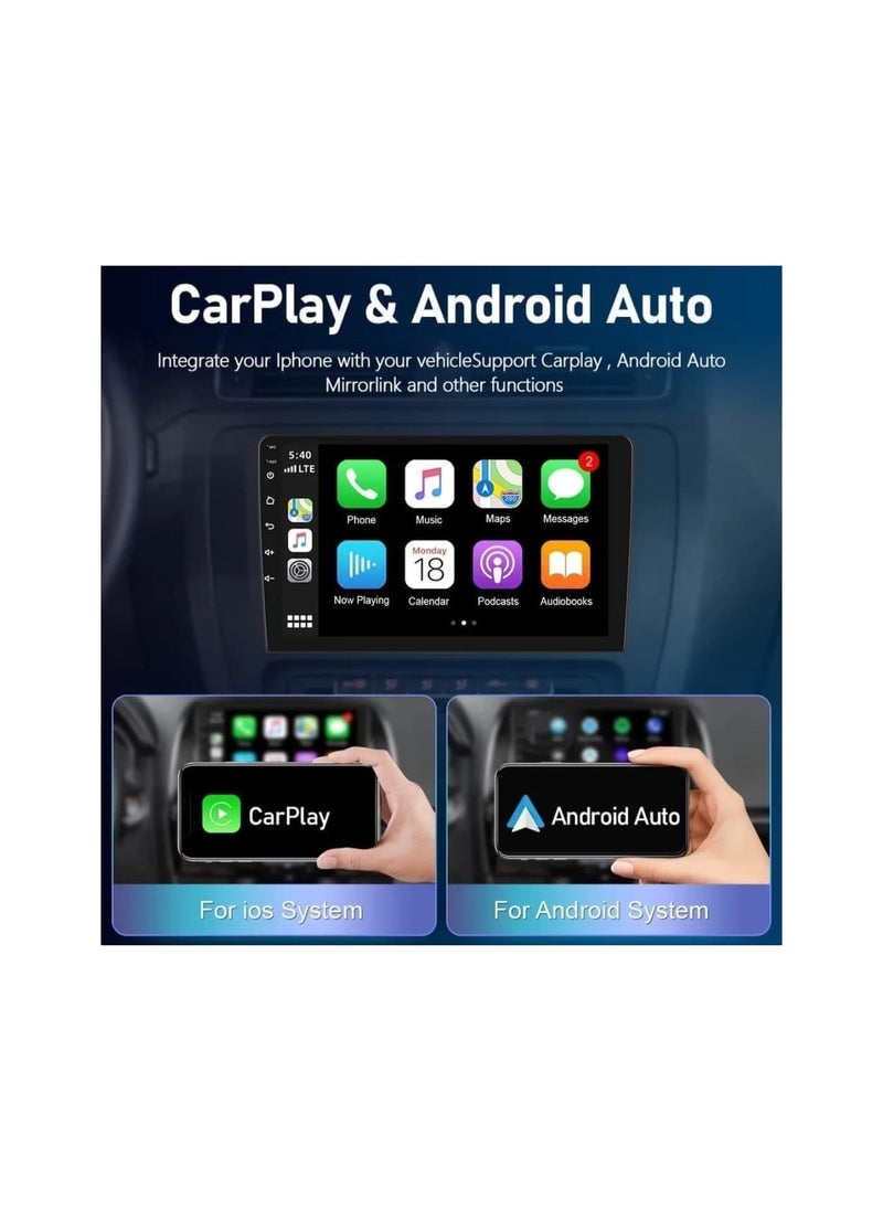 SHEZA STAR - Android Car Stereo for Toyota Prado 2018 2019 2020 6GB RAM 128GB ROM 10 Inch Support SIM Card, Apple Carplay, MirrorLink WiFi BT, IPS Touch Screen with AHD Camera Included - Image 1