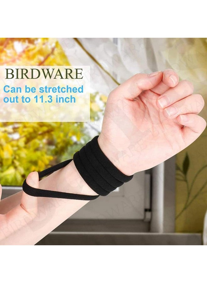 BIRDWARE Black Hair Ties for Women Girls, Seamless Thick Black Hair Band, Multi color Elastic Hair Ties No Damage Ponytail Holder (30Pc Multi colour Ring) - Image 5