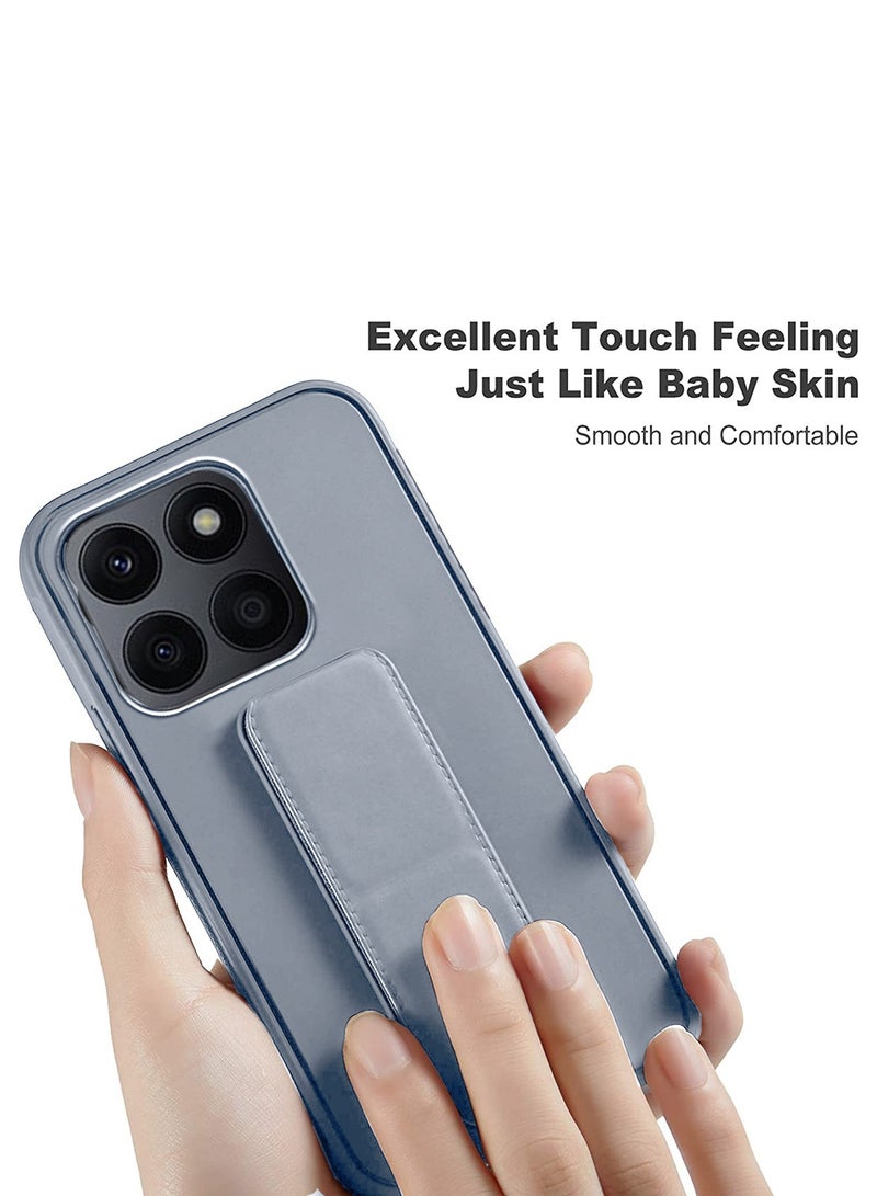 دبليو تيك حزام معصم بمسند مغناطيسي وقبضة يد مع غطاء حماية مدمج لهاتف Honor X6a 4G 2023 رمادي - Image 4