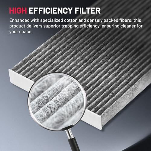 BDFHYK CF10709 Cabin Air Filter w/Activated Carbon Compatible with Kia 2010-2013 Forte/Forte Koup, Forte5, Rio, Rio5, Rondo, Sportage, Compatible with Hyundai Tucson, Genesis Coupe, Accent, Veloster - Image 5