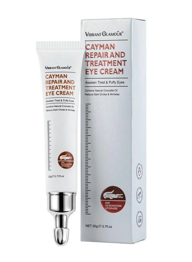 Vibrant Glamour Cayman Eye Cream Eye Repair and Treatment Silk Protein Anti-Wrinkle and Firming Paste for Eye Skin Reduce Appearance of Fine Lines Anti-Aging Dark Circles & Puffiness Eyecare Cream 20g - Image 1