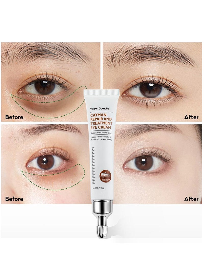 Vibrant Glamour Cayman Eye Cream Eye Repair and Treatment Silk Protein Anti-Wrinkle and Firming Paste for Eye Skin Reduce Appearance of Fine Lines Anti-Aging Dark Circles & Puffiness Eyecare Cream 20g - Image 2
