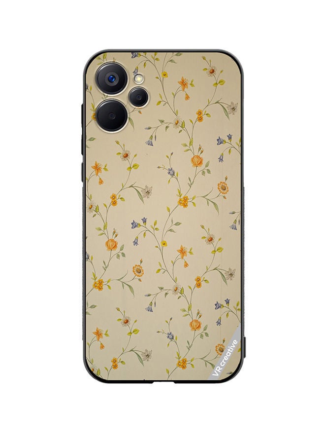 VR CREATIVE Protective Case Cover For Realme 9i 5G Pale Yellow Design Multicolour - Image 1