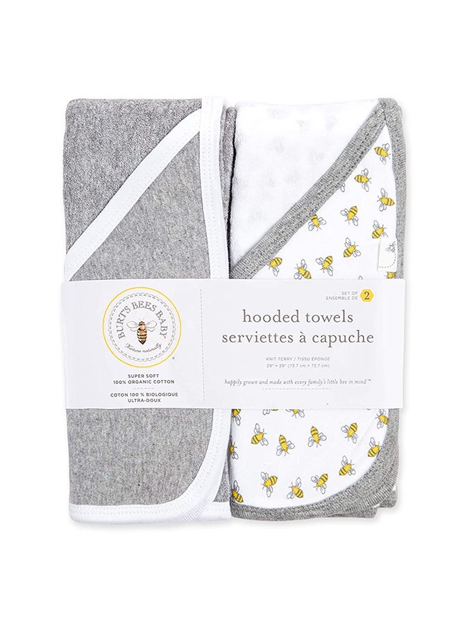 Burt's Bees 2-Piece Cotton Hooded Towel Set - Image 2