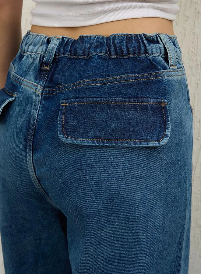 Hubberholme High Rise Distressed Straight Fit Jeans by Styli
