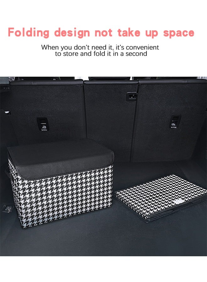 GROIC Trunk Organizer for Car, Collapsible Car Organizer Large Capacitance Car Storage for SUV and Sedan Truck Car Travel Storage Foldable Cover, Car Trunk Organizer - Image 3