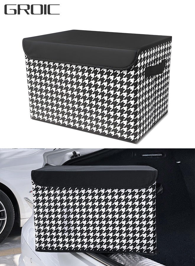 GROIC Trunk Organizer for Car, Collapsible Car Organizer Large Capacitance Car Storage for SUV and Sedan Truck Car Travel Storage Foldable Cover, Car Trunk Organizer - Image 1