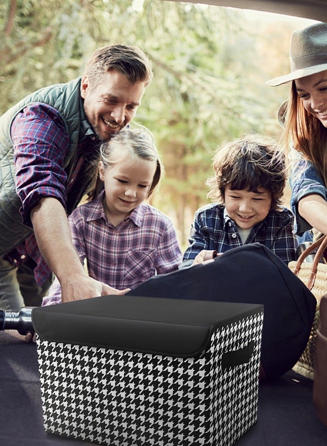 GROIC Trunk Organizer for Car, Collapsible Car Organizer Large Capacitance Car Storage for SUV and Sedan Truck Car Travel Storage Foldable Cover, Car Trunk Organizer - Image 2