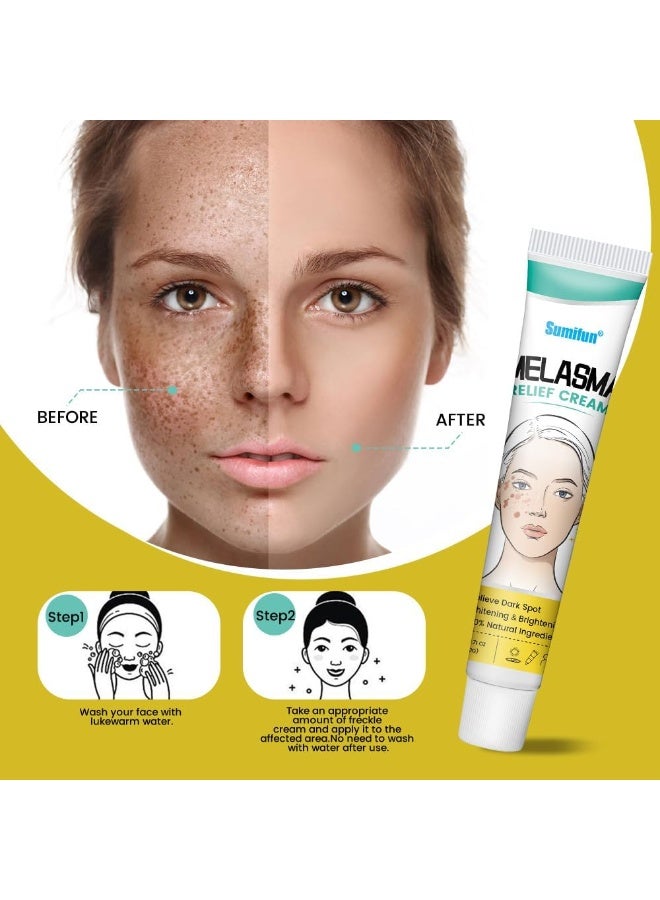 Sumifun Melasma Dark Spot Corrector Cream, Intensive Skin Brightening Formula, Targets Pigmentation, Age Spots & Freckles, Supports Clear, Smooth & Radiant Skin with Daily Application - Image 5