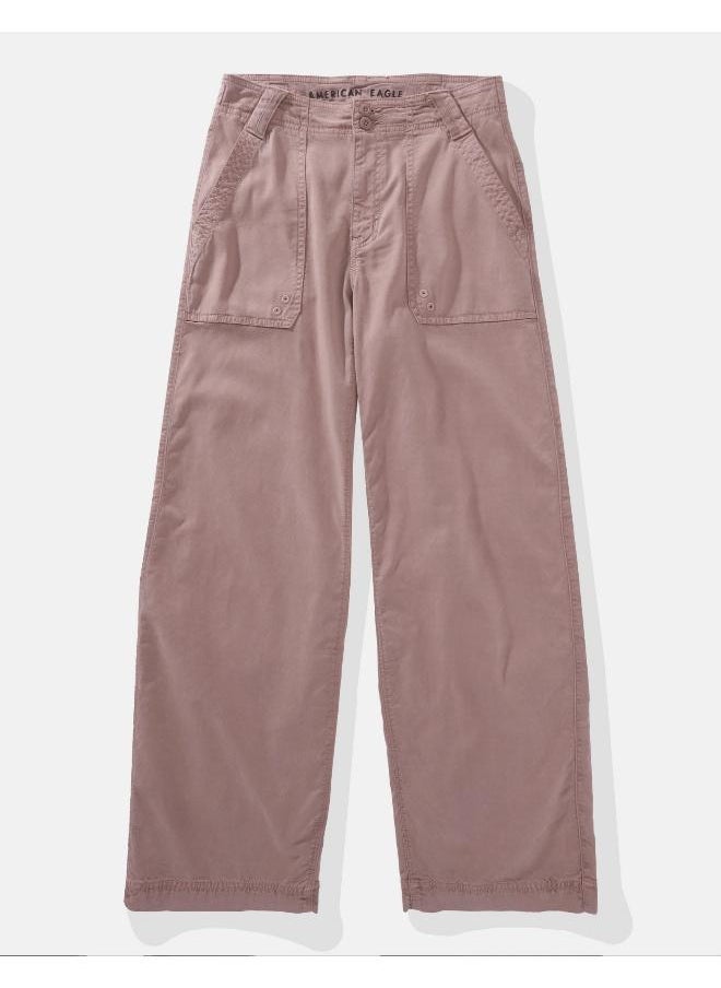 American Eagle - AE Dreamy Drape High-Waisted Baggy Wide-Leg Convertible Pant - Image 1