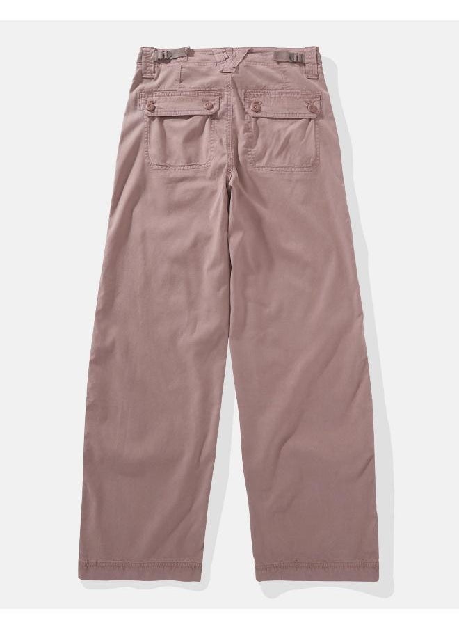 American Eagle - AE Dreamy Drape High-Waisted Baggy Wide-Leg Convertible Pant - Image 1