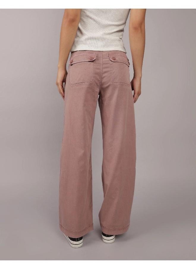 American Eagle - AE Dreamy Drape High-Waisted Baggy Wide-Leg Convertible Pant - Image 1