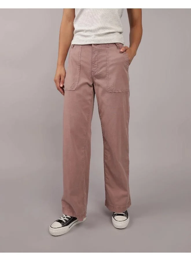 امريكان ايجل AE Dreamy Drape High-Waisted Baggy Wide-Leg Convertible Pant