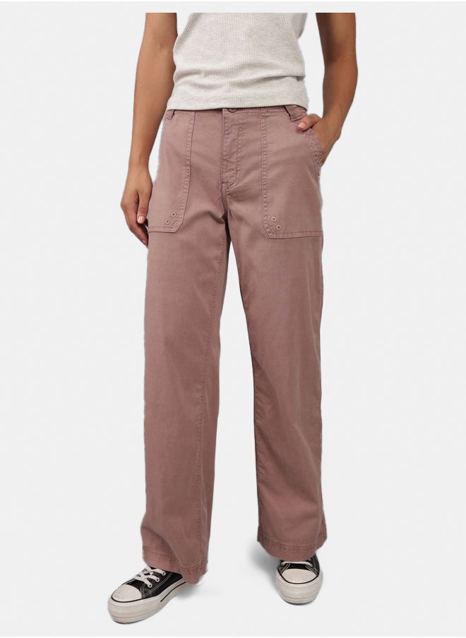 American Eagle - AE Dreamy Drape High-Waisted Baggy Wide-Leg Convertible Pant - Image 1