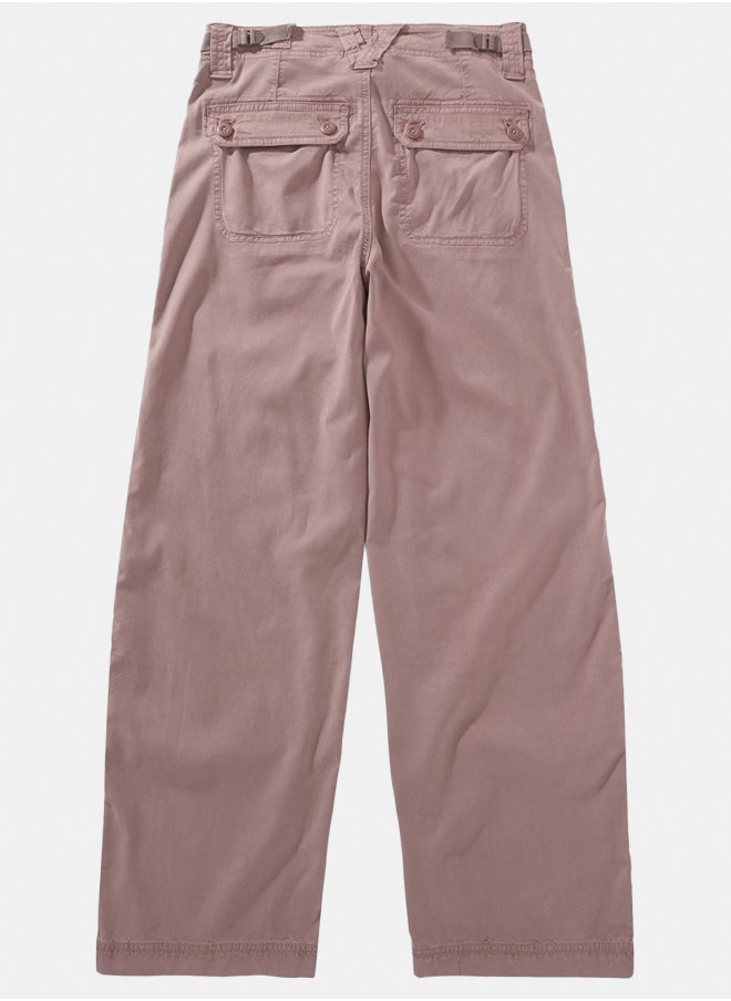 American Eagle - AE Dreamy Drape High-Waisted Baggy Wide-Leg Convertible Pant - Image 1