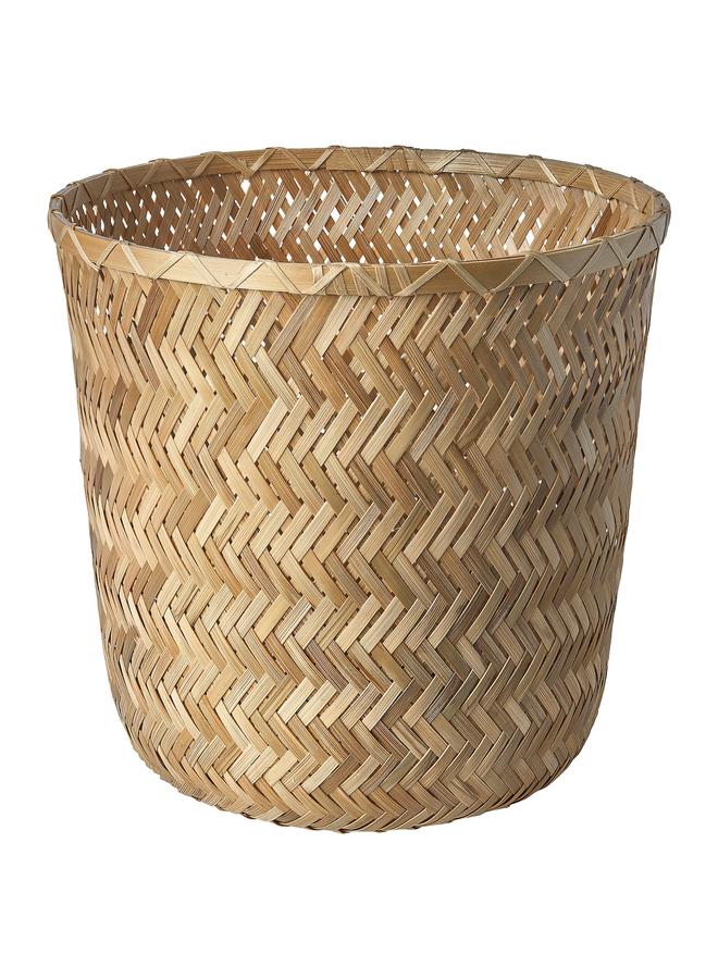 Zaboon Plant pot, handmade bamboo, 24 cm - Image 1