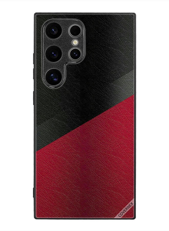 Covernex Protective Case Cover For Samsung Galaxy S24 Ultra Leather Pattern - Image 1