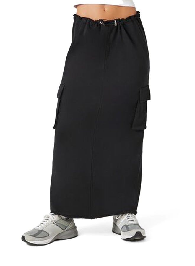 FOREVER 21 French Terry Toggle Maxi Skirt - Image 3