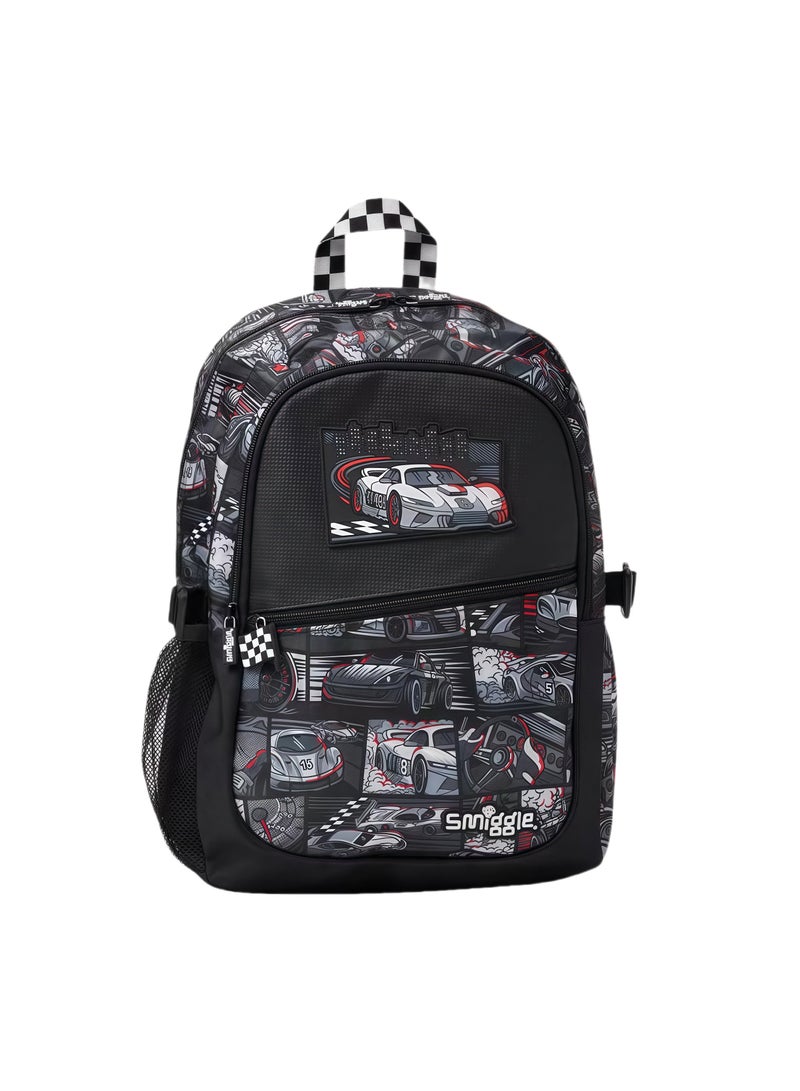 Smiggle Cartoon Printed Boys and Girls Backpack Primary and Secondary School Students Backpack Outdoor Leisure Backpack 42*30cm