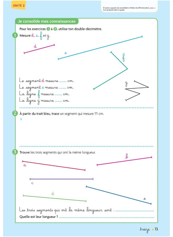 Cap Maths CE1 Éd. 2020 - Cahier de Géométrie-Mesur  - Image 1