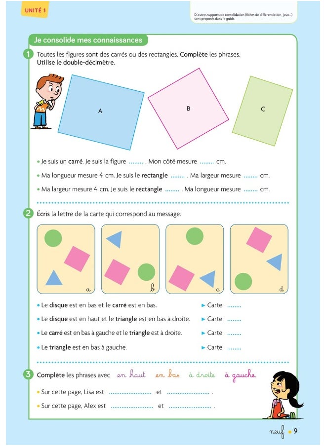 Cap Maths CE1 Éd. 2020 - Cahier de Géométrie-Mesur  - Image 3