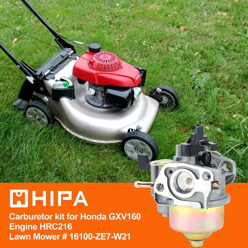 Hipa HR216 GXV160 Carburetor for Honda HR214 HRC216 HRC216K1 Lawn Mower Small Engine Replace for 16100-ZE7-W21 17210-ZE7-505 Air Filter - Image 2