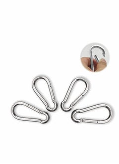 KASTWAVE Carabiner Clip, Heavy DutCarabiner Clip, Heavy Duty Snap Hook 304 Steel Spring Clip Keychain, Holds Up to 154lb/70kg (Max) for outdoor activity,camping, fishing, hiking, traveling, keychain etcy Snap  - Image 2