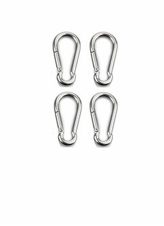 KASTWAVE Carabiner Clip, Heavy DutCarabiner Clip, Heavy Duty Snap Hook 304 Steel Spring Clip Keychain, Holds Up to 154lb/70kg (Max) for outdoor activity,camping, fishing, hiking, traveling, keychain etcy Snap  - Image 1