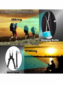 KASTWAVE Carabiner Clip, Heavy DutCarabiner Clip, Heavy Duty Snap Hook 304 Steel Spring Clip Keychain, Holds Up to 154lb/70kg (Max) for outdoor activity,camping, fishing, hiking, traveling, keychain etcy Snap  - Image 4