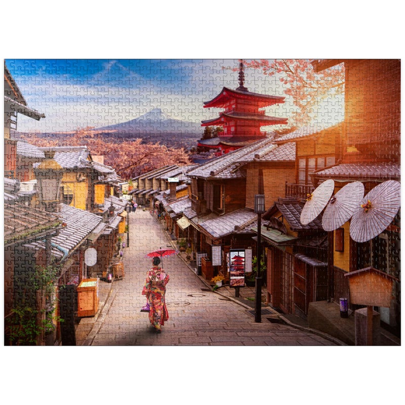 MyPuzzle.com Mypuzzle Idyllic Japan - Premium 1000 Piece Jigsaw Puzzle - Made In Usa - Image 1