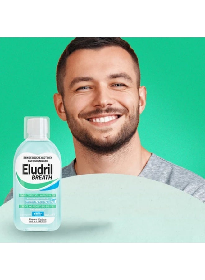 Eludril Breath Oral Daily Mouthwash 500ml - Image 2