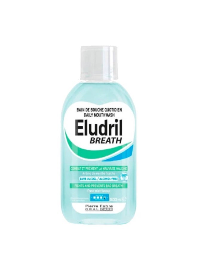 Eludril Breath Oral Daily Mouthwash 500ml - Image 1