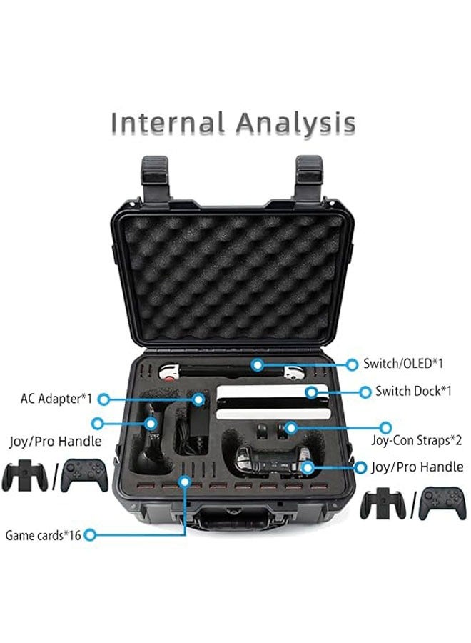 عام انها مناسبة للتبديل حالة واقية من الانفجار ، ذات سعة كبيرة مقبض مزدوج تخزين مربع ، تخزين الملحقات ، واقية من الانفجار نينتندو لعبة وحدة حماية القضية - Image 3