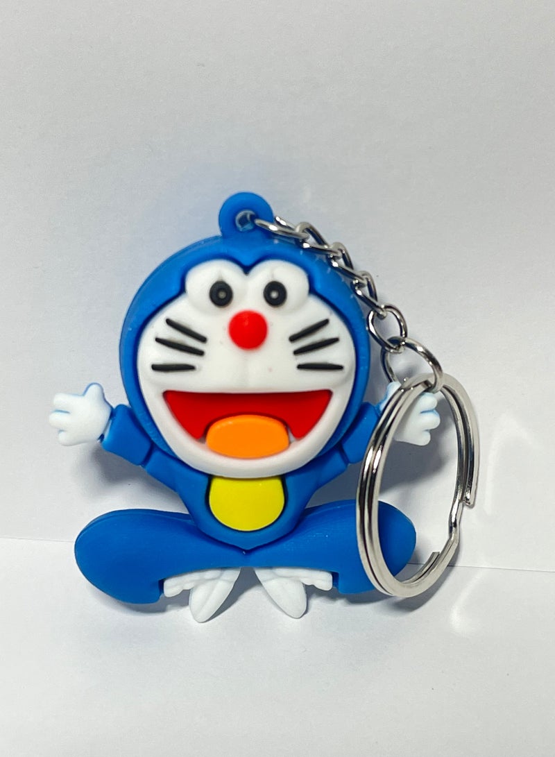 Distinctive cartoon keychain distinctive accessory keychain with Doraemon character design that fits with car keys wallet and bag wonderful and beautiful gift - Image 1