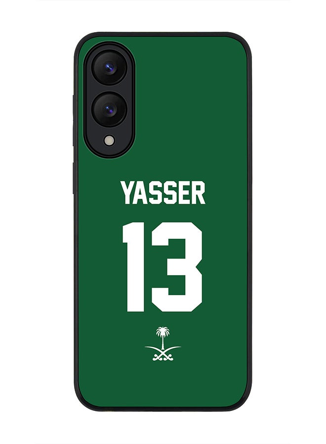 Stylizedd For Samsung Galaxy S25 Edge Case,Slim fit Camera Protection, Shockproof Thin Phone cover  - Football - Saudi Arabia - Yasser
